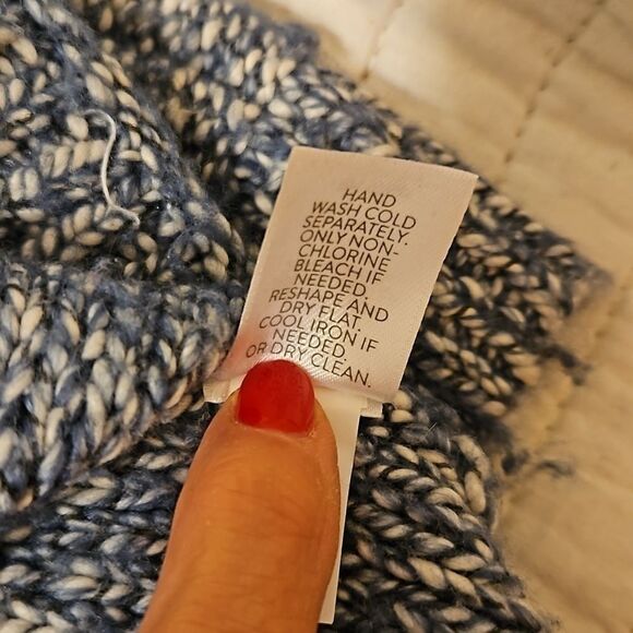 J Jill marbled gray and white oversized sweater size XS - Picture 8 of 10